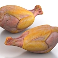 Chicken Leg Chicken Food 3d model