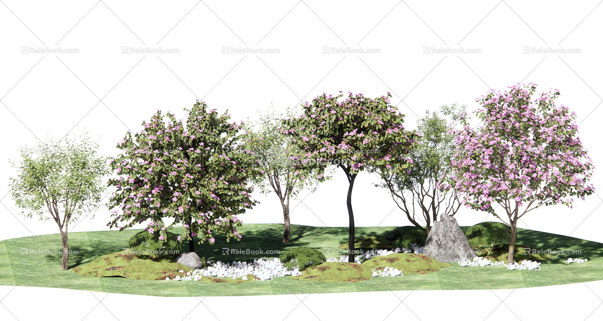 Modern Flower Tree Landscape Tree 3d model