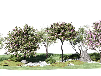 Modern Flower Tree Landscape Tree 3d model