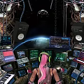 Professional Commercial Audio Equipment For Music Production With Mixing Consoles Displays And Speakers