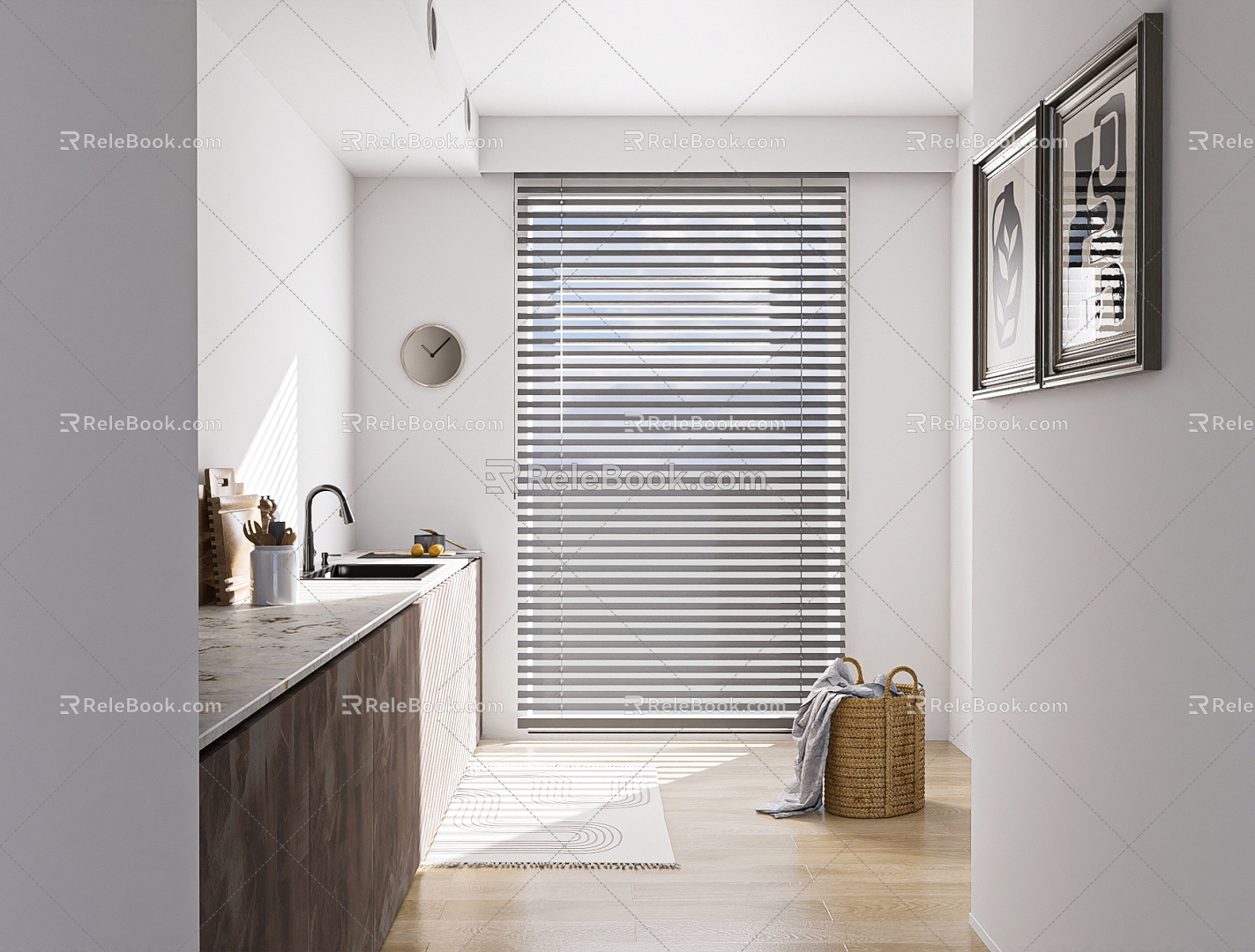 Modern venetian blinds 3d model