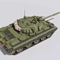 Military Tank 3D Model With Armored Features 3d model