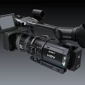 HDV Professional Digital Camcorder With Lens Viewfinder For High Definition Video Recording
