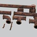 Rusty pipe 3d model