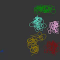 Tangled Wires of Various Colors Including Black Red Yellow and Silver