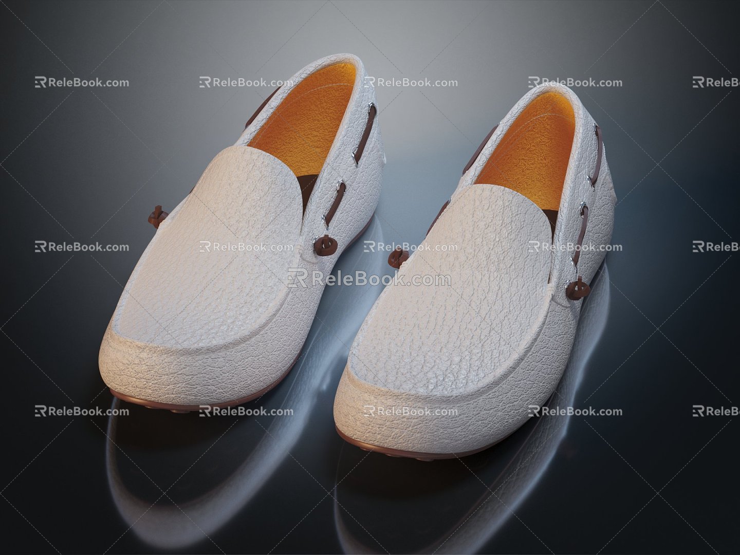 Modern Shoes Men's Shoes Leather Shoes 3d model