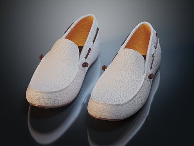 Modern Shoes Men's Shoes Leather Shoes 3d model