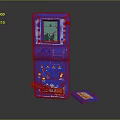 Modern game machine brick game Tetris electronic chicken palm game machine 3d model
