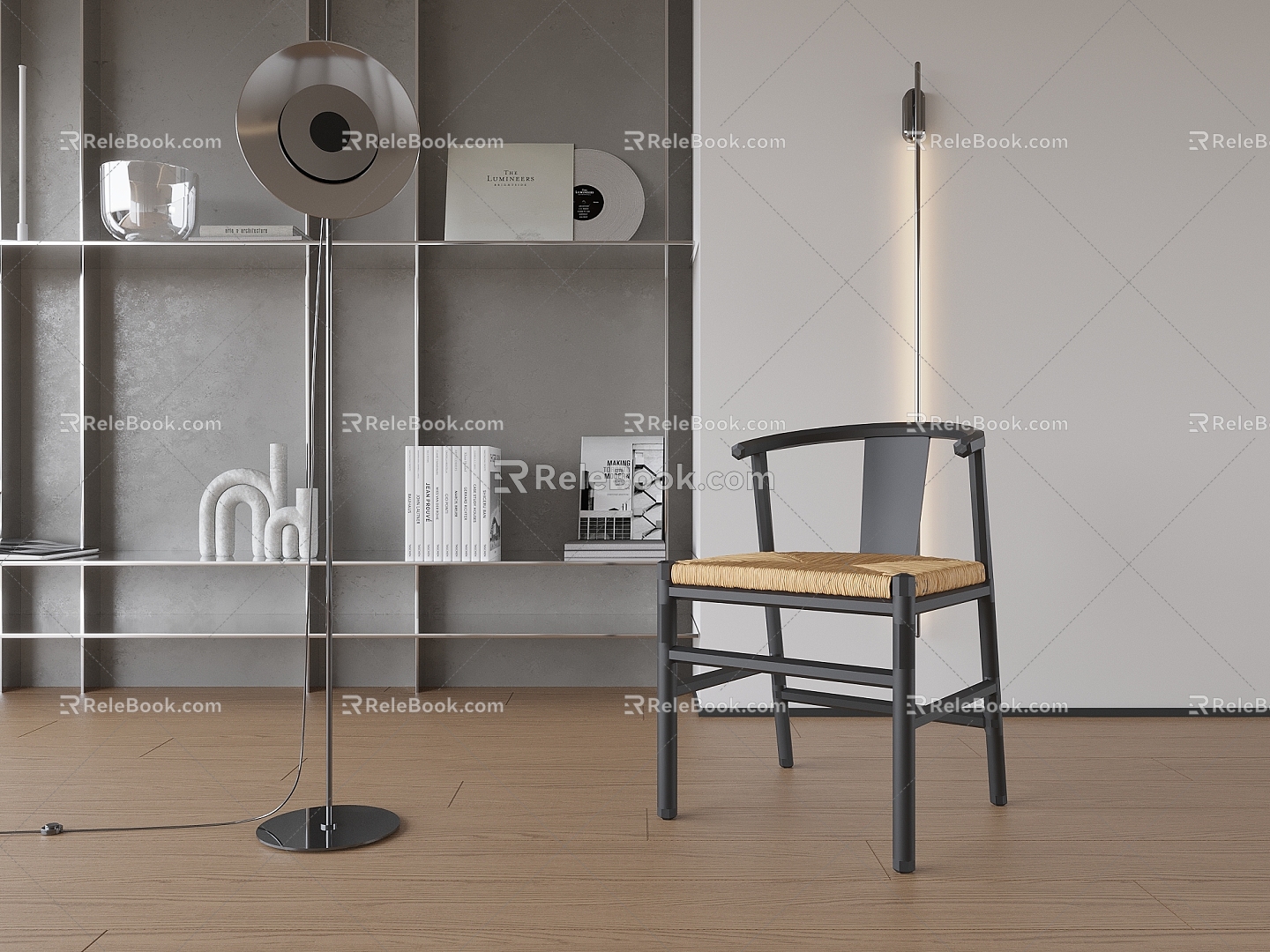 Modern Dining Chair Chair Single Chair 3d model