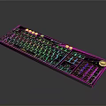 RGB Backlit Gaming Keyboard With Colorful LED Lighting And Modern Design