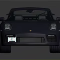 Dark Sports Car With Rear Spoiler Shiny Exterior And Stylish Alloy Wheels