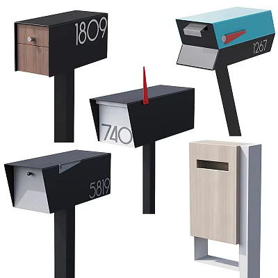 Modern mailbox mailbox mailbox 3d model Modern mailbox mailbox mailbox 3d model