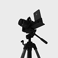 Modern Camera Live Broadcast Equipment Camera Mobile Phone Tripod 3d model