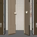 Wall lamp entry partition 3d model