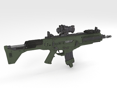 Assault Rifle Firearms Long Range Weapon model