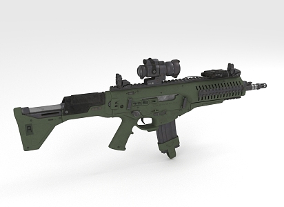 Assault Rifle Firearms Long Range Weapon 3d model