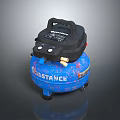 Substance Blue Air Compressor Tank With Black Top And Portable Design