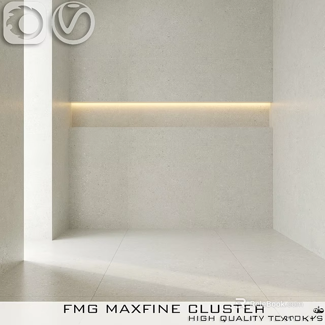Modern Interior Wall Component Design With Built in LED Strip Lighting and Smooth Surface 3d model 