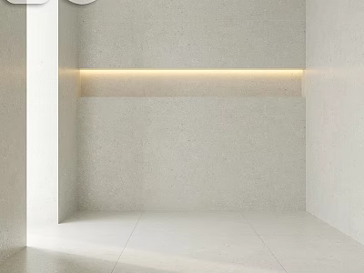 Modern Interior Wall Component Design With Built in LED Strip Lighting and Smooth Surface 3d model
