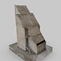 Gray Industrial Air Conditioner Fan With Vents Base Structure And Control Unit