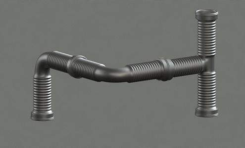 Modern Piping 3d model