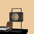medieval table lamp retro table lamp 3d model