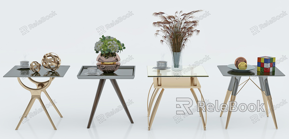 Modern Side Table Fashion Simple Metal Chandelier Lamp Combination model