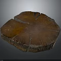 Wooden Tree Stump Shaped Coffee Table With Natural Texture For Home Living Room Decor