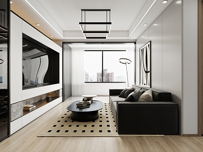 modern living room model