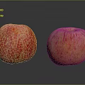 Fresh Ripe Red And Yellow Apples On Black Surface With Reflections