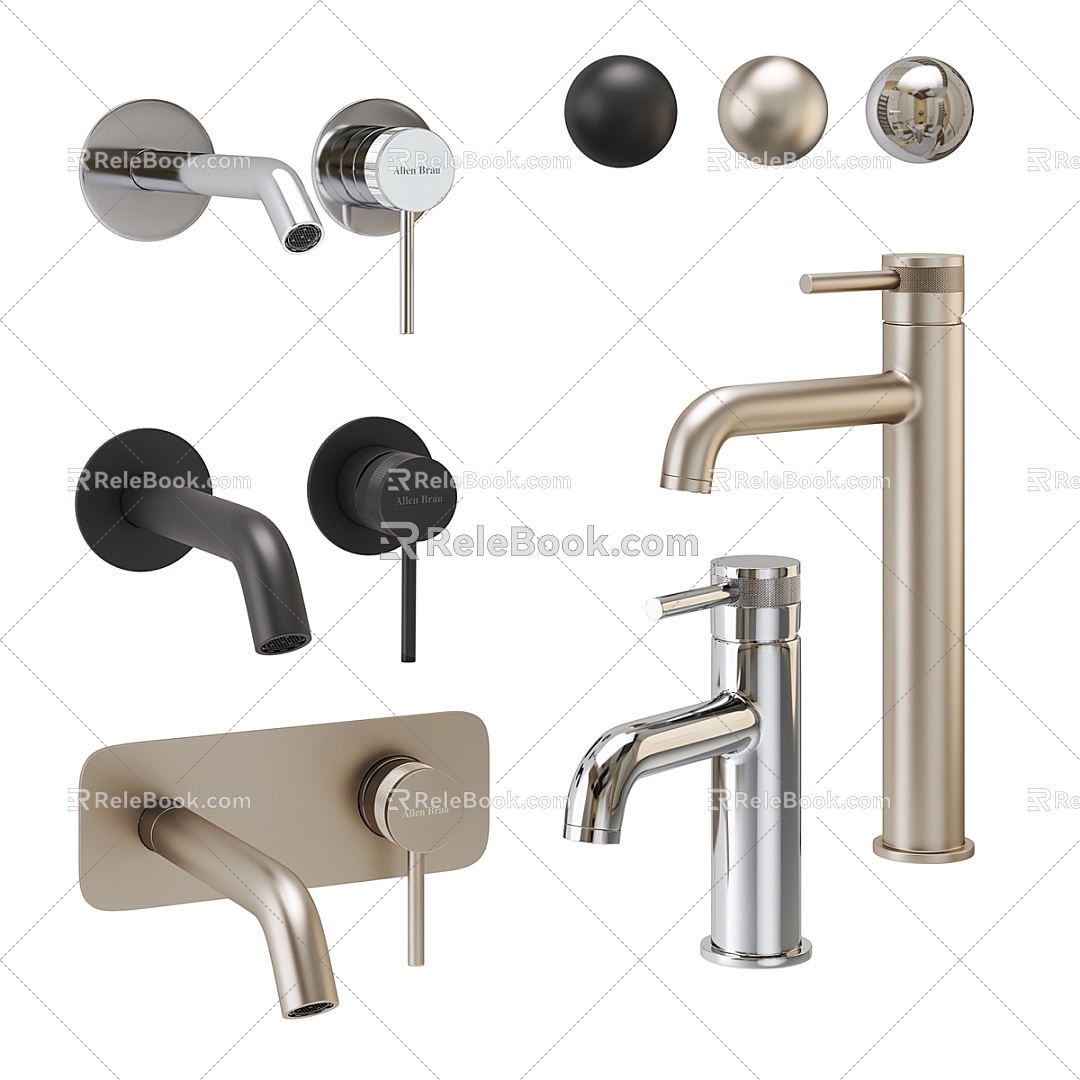 Hardware Faucet Hardware Metal Faucet Switch Simple Home Kitchen Bathroom 3d model