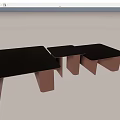 Modern Minimalist Sofa Coffee Table Set With Dark Matte Tabletops Various Sizes And Metallic Legs