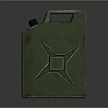 Green Military Fuel Canister With Star Logo And Metal Handle