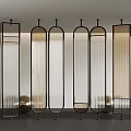 Glass partition 3d model