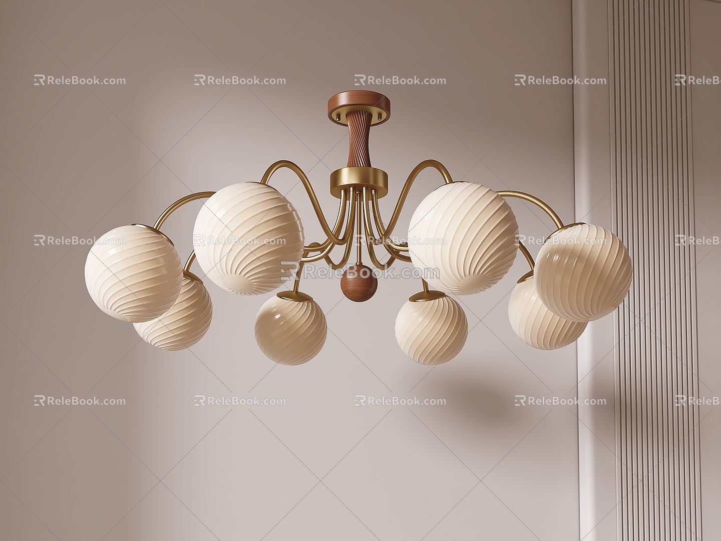 Antique chandelier 3d model