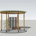 Modern Gallery Shelf Dome Gallery Shelf 3d model
