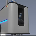 Modern Industrial Equipment With Robotic Arm And Laser Projection Technology