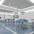 Hospital Outpatient Operating Room With Medical Equipment And Clean Environment