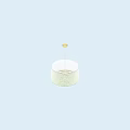 Green Patterned Shade Chandelier With Sparkling Crystal Accents For Home Decor