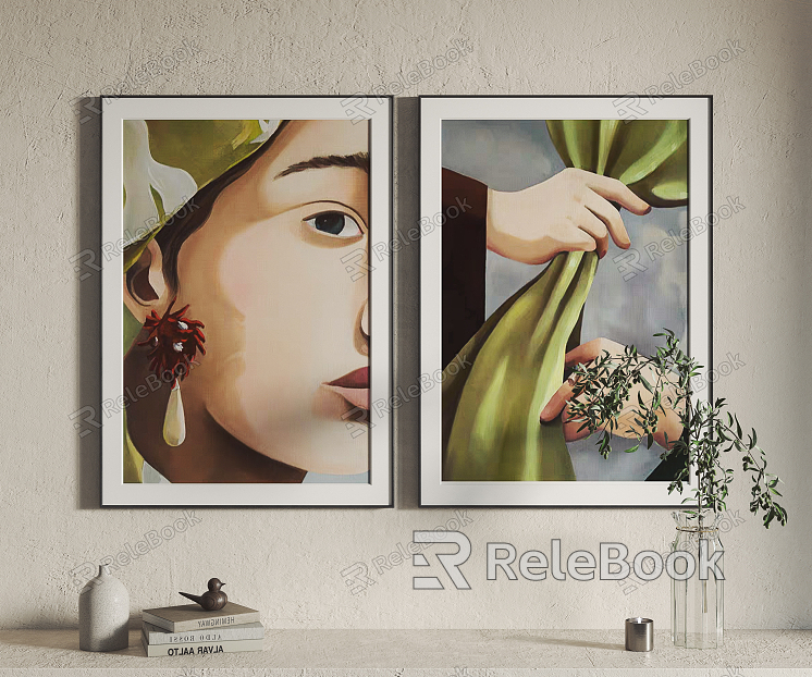 Modern Figure Painting Hanging Painting Decorative Painting model