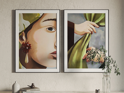 Modern Figure Painting Hanging Painting Decorative Painting model