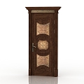 European style solid wood door interior door door 3d model