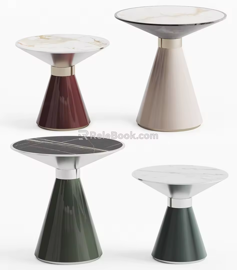 Modern round a few round sides a few lights a few no lights 3d model