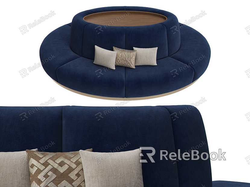 Banquet shaped sofa shopping mall sofa sofa round sofa sofa model