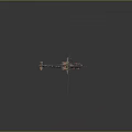 Military Armed Helicopter With Camouflage Paint Rotor Blades And Weapon Systems On Gray Background