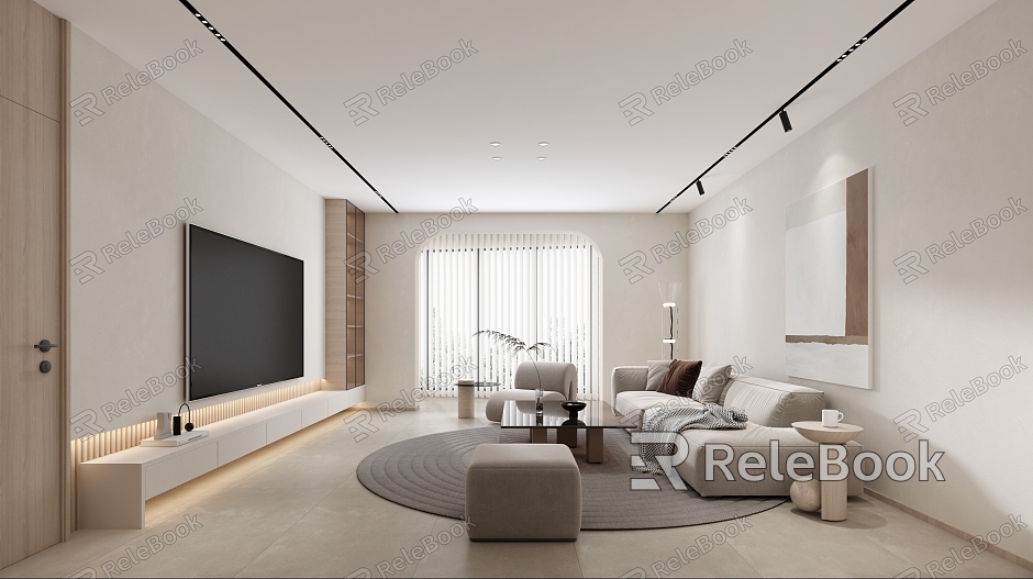 modern living room model