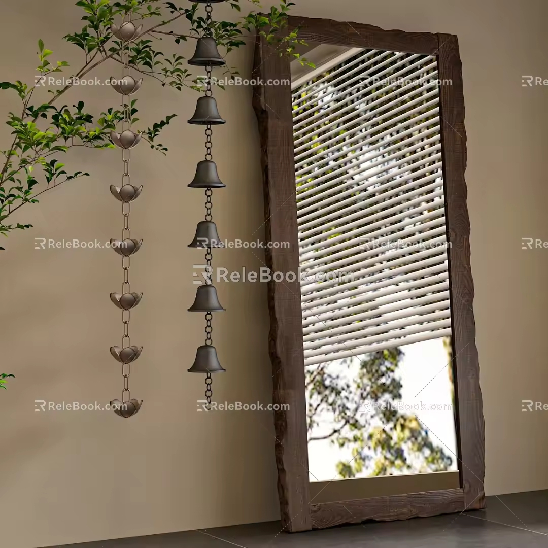 Silent Ancient Mirror Wind Chimes 3d model