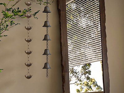 Silent Ancient Mirror Wind Chimes 3d model