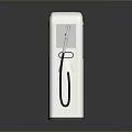 Modern Electric Vehicle Charging Station With White Exterior Display Screen And Charging Cable