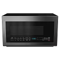 Black Stainless Steel Microwave Oven With Digital Display And Control Panel Kitchen Appliance